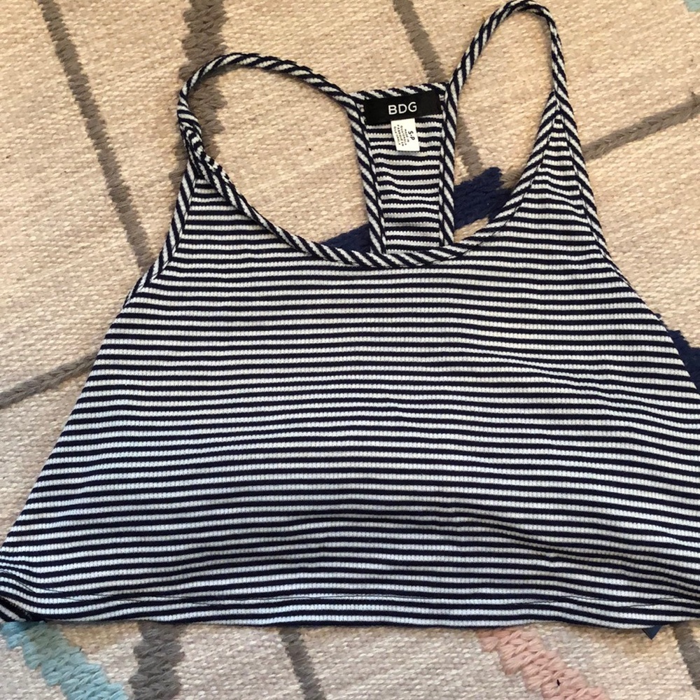 BDG by Urban Outfitters Striped Crop Top